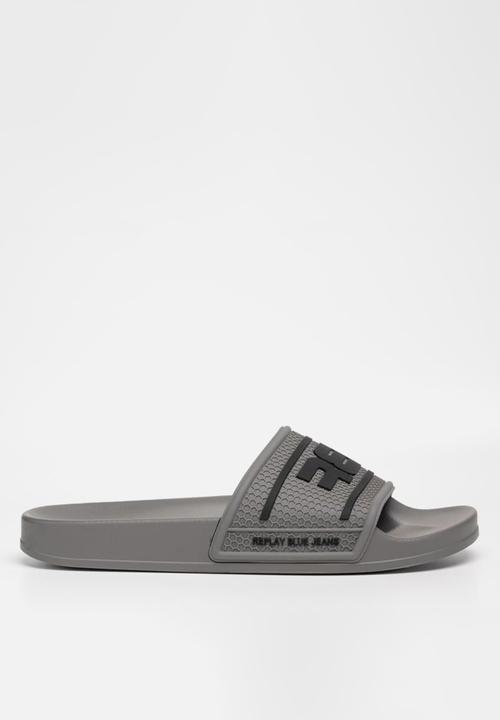 Replay Mens Up Total Slides Dk Grey