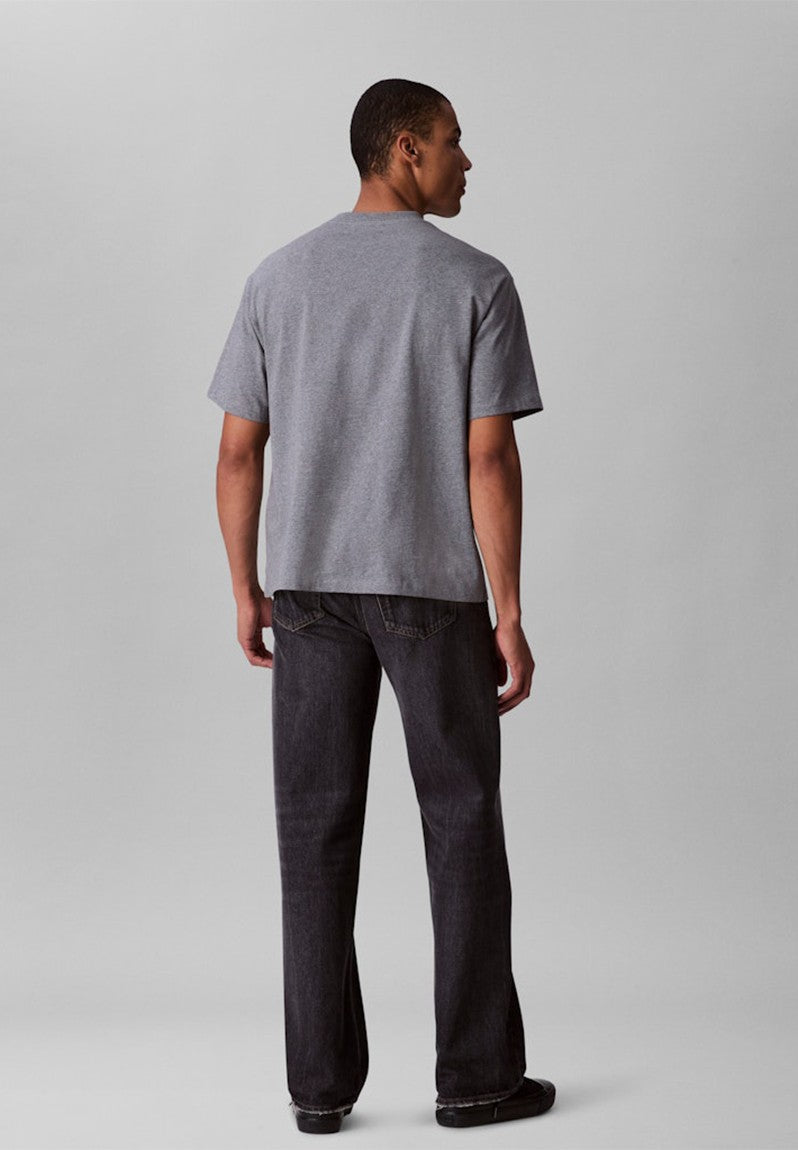 Calvin Klein Mens Rlxd Fit Graphic T-Shirt In Grey Heather