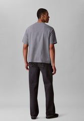 Calvin Klein Mens Rlxd Fit Graphic T-Shirt In Grey Heather