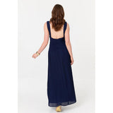Stella Morgan Ladies Pleated Dress In Navy