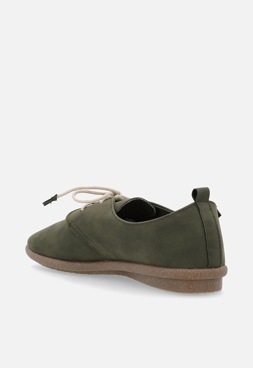 Pierre Cardin Ladies Riviera Shoes In Olive Green