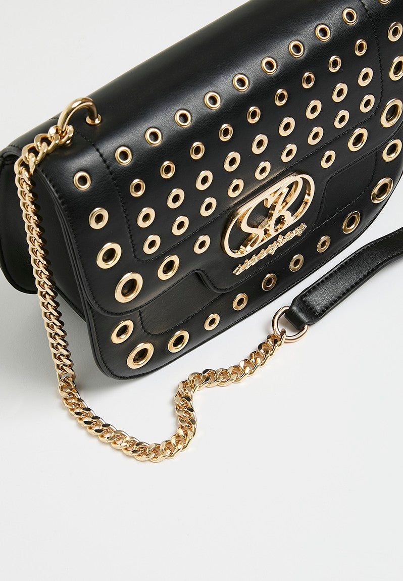 Sissyboy Bg666 Structured Crossbody Bad With Studs