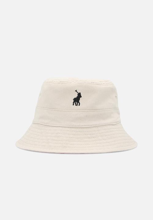 Polo Womens Classic Reversible Bucket hat in Stone