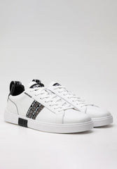 Replay Mens Polys Tape Sneakers White/Black