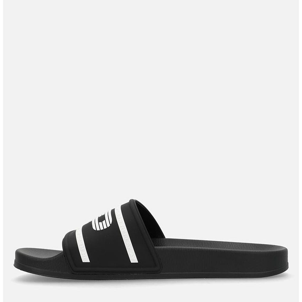 Replay Mens Up graven Slides In Black & White