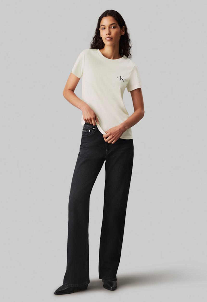 Calvin Klein 2-Pack Monologo Slim T-shirt In Black Multi