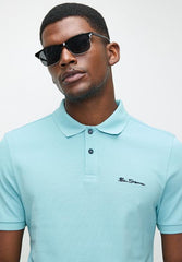 Ben Sherman Ben Polo Mens Golfers In Retro Blue