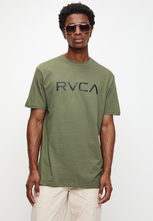 RVCA Mens Big RVCA T-Shirt In Olive