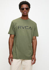 RVCA Mens Big RVCA T-Shirt In Olive