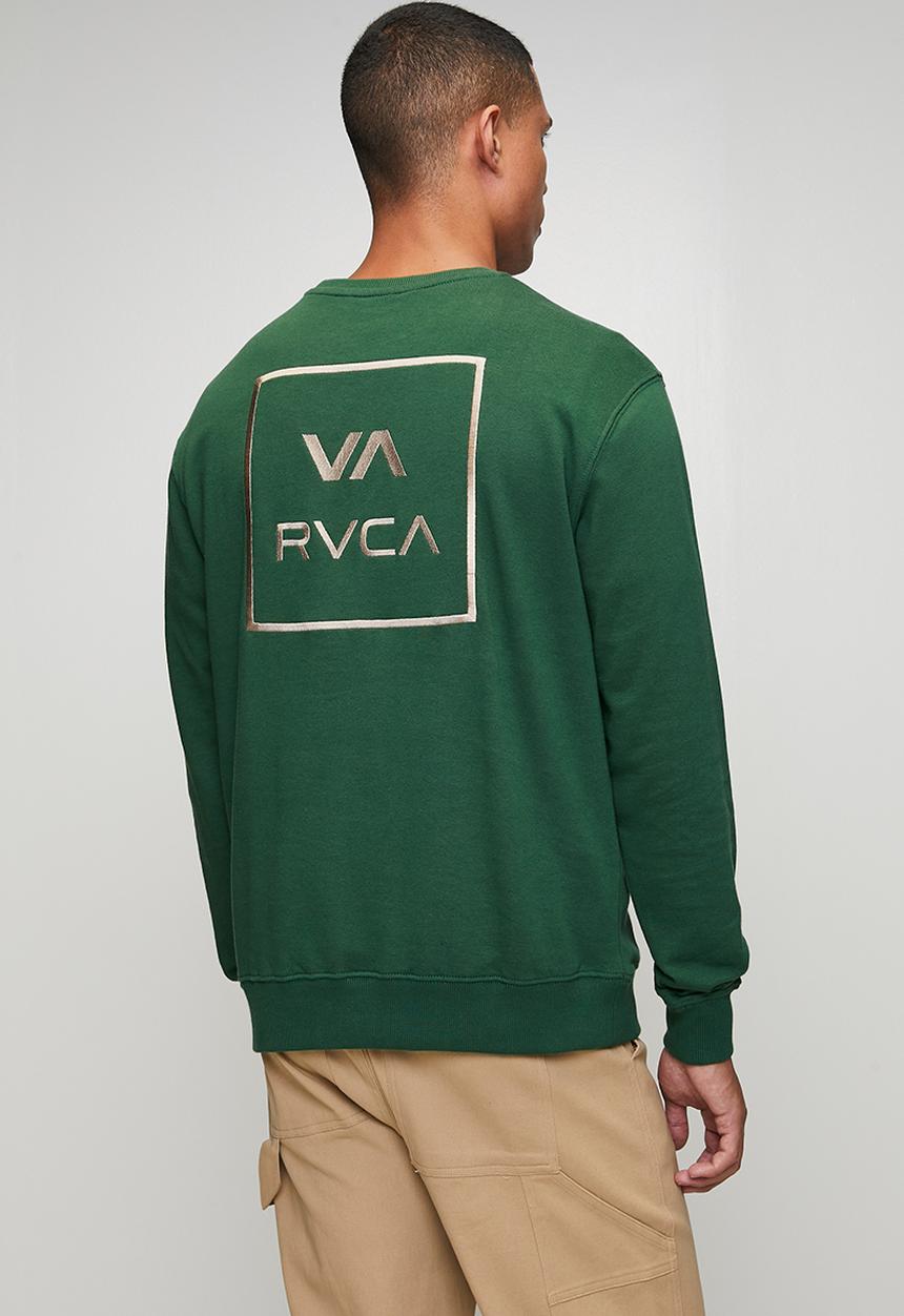 Rvca Mens All The Ways Crew Grass Green