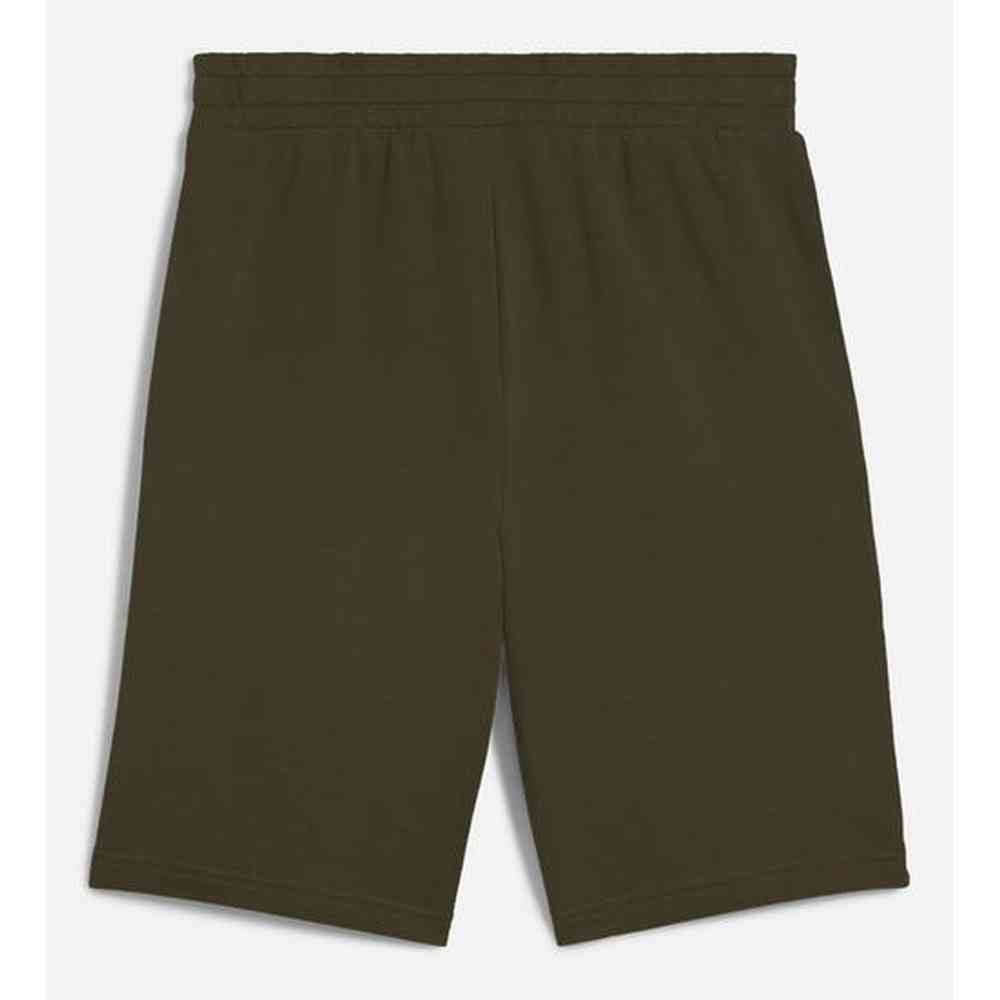 Puma Boys Essential 2 Color No.1 Logo Short In Dark Olive