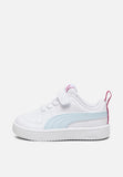 Puma Kids Rickie Ac+ Inf Shoes In White & Icy Blue