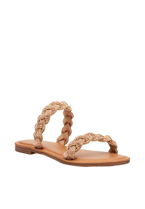 Miss Black Ladies Basil 4 Sandals Rose Gold