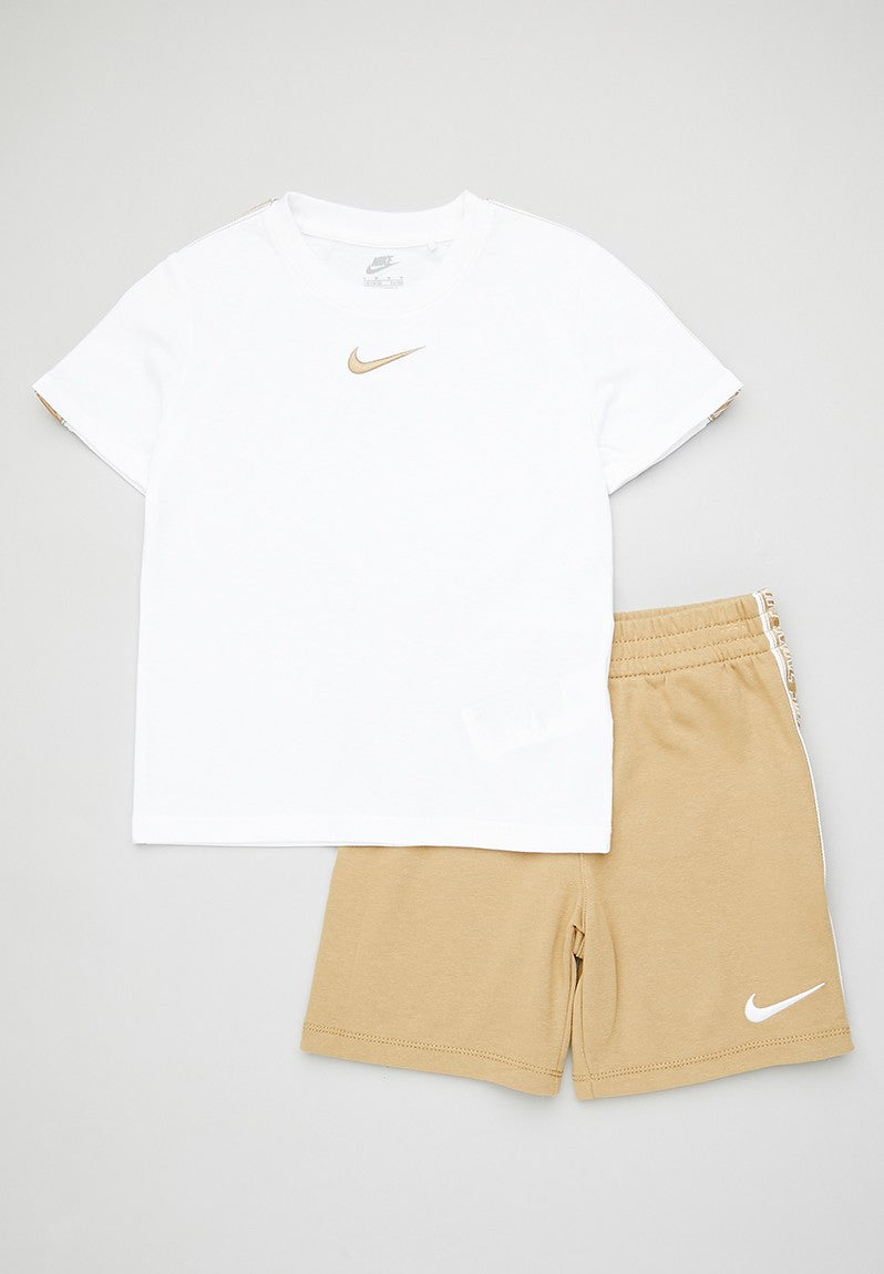Nike Boys Poly Pack Knit 2 Piece Set In Beige