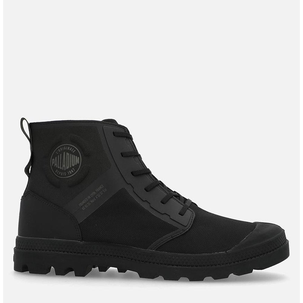 Palladium Mens Pampa Hi Care Zip Shoes In Black