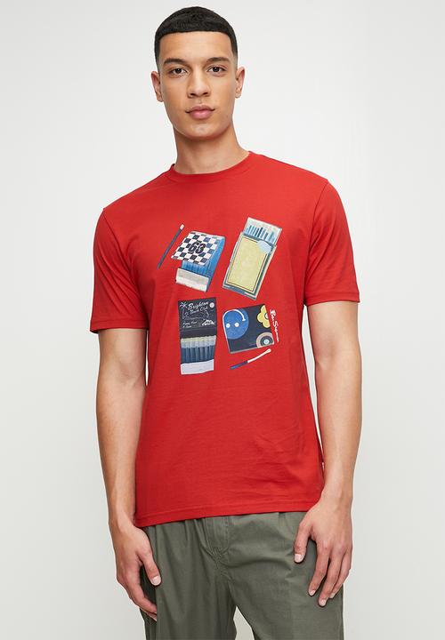 Ben Sherman Match Box Mens T-Shirt In Red