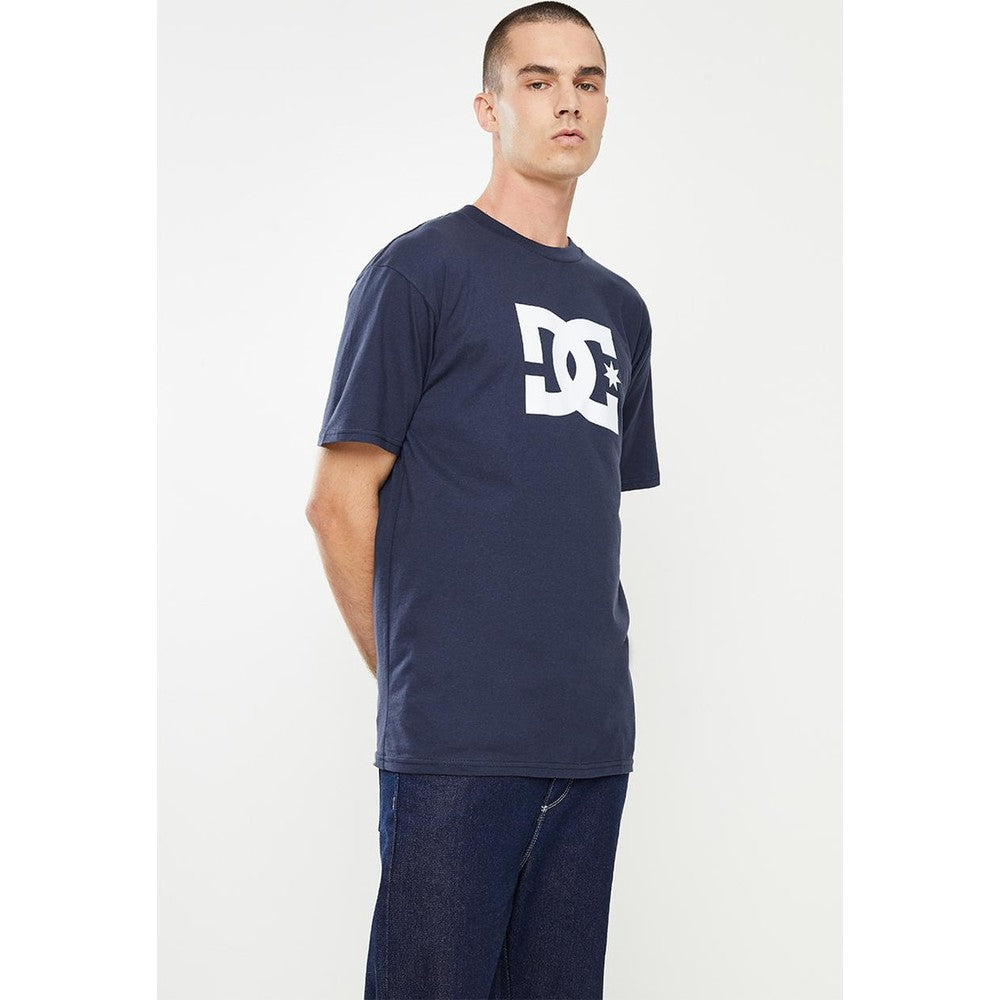DC Shoes Star Short Sleeve T-Shirt In Navy Blazer