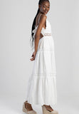Sissy Boy Tiered Lace Maxi Dress Adore You In Off White
