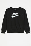 Nike Unisex Kids French Terry Crew Sweatshirts In Black