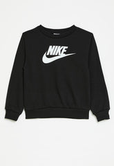 Nike Unisex Kids French Terry Crew Sweatshirts In Black