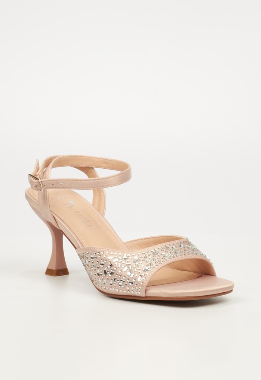 Butterfly Feet Ladies Kitten 1 Heels In Rose Gold