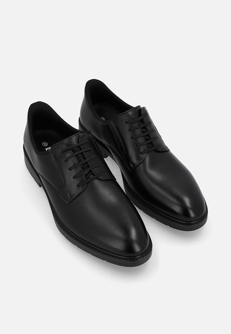 Pierre Cardin Mens Eezy Fit Smooth Shoes In Black