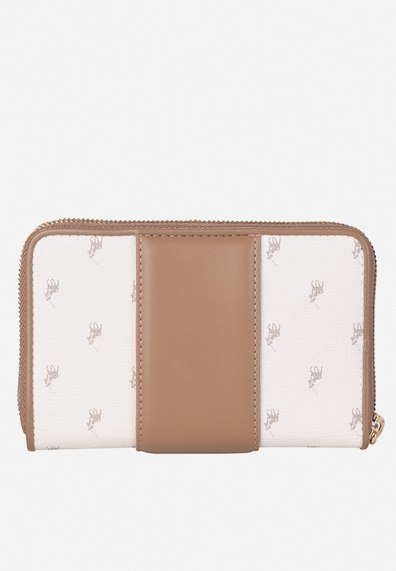 Polo Kensington Medium Zip Around Wallet In White