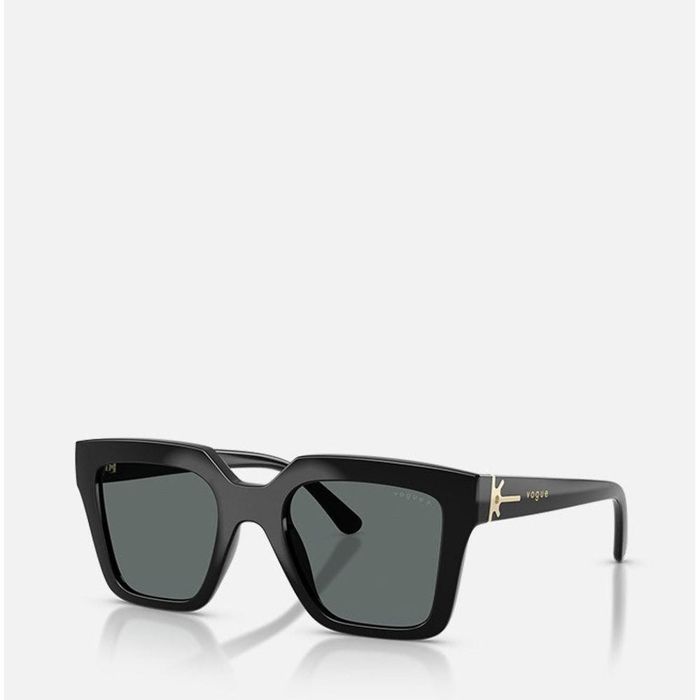Vogue Womens Sunglasses In Shiny Black