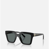 Vogue Womens Sunglasses In Shiny Black