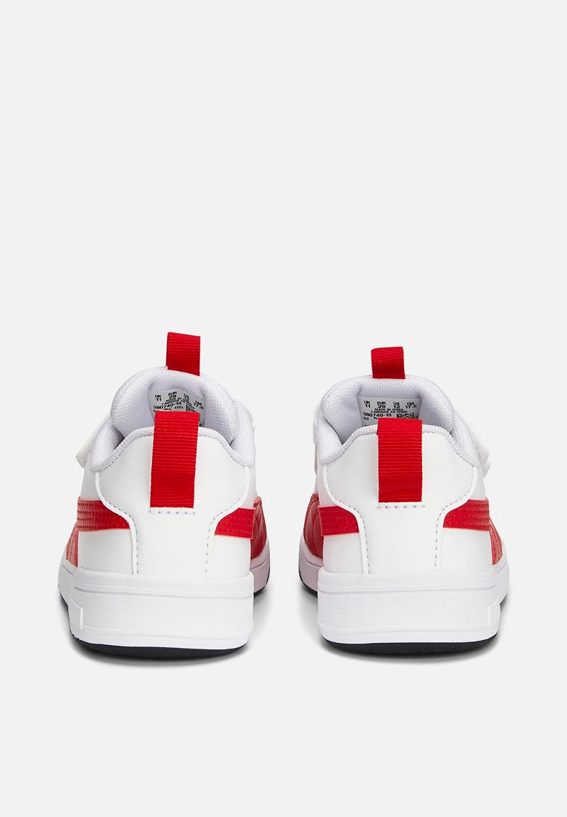 Puma Kids Multiflex Sl V Ps Shoes In White & Red