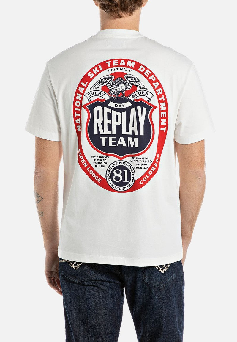 Replay Mens T-Shirt In White
