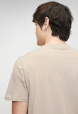 Guess Mens Ss Logo Tee Stone