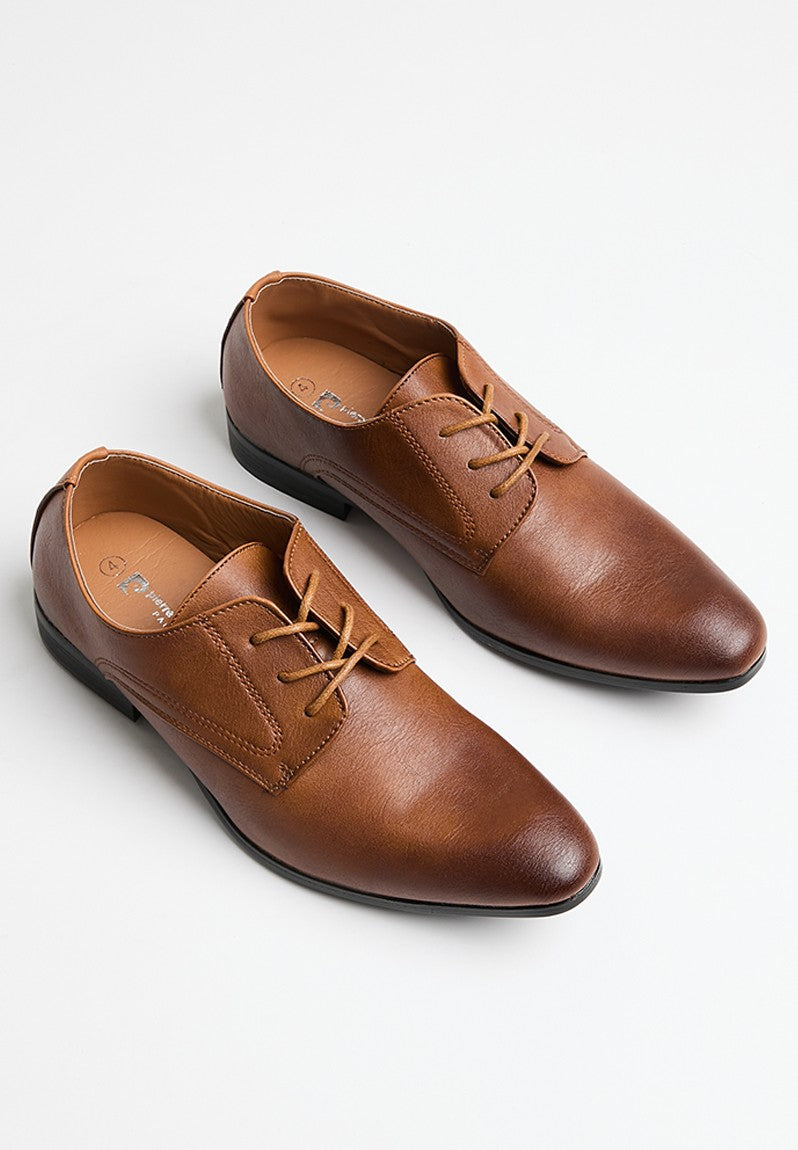Pierre Cardin Youth Boys Jamey Formal Shoes In Brown