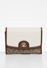 Polo Preston  Compact Trifold Purse  Tan