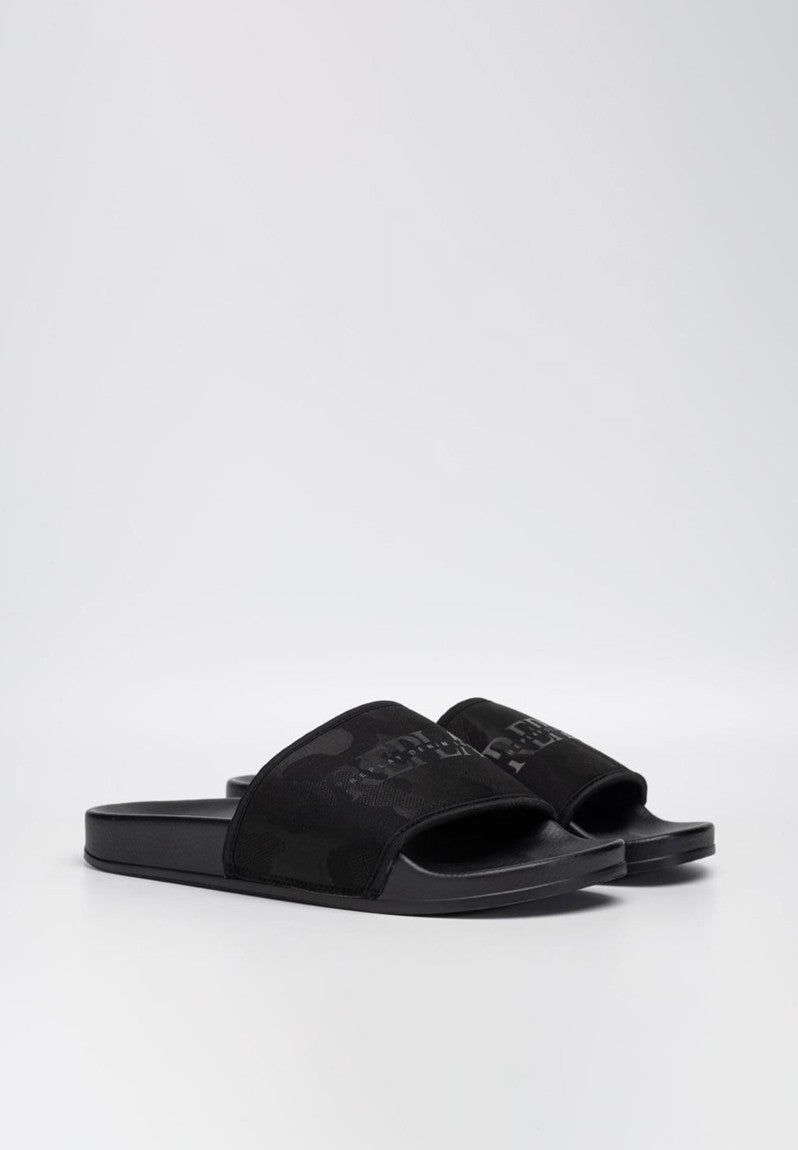 Replay Mens Up Hidden Camo Slides In Black