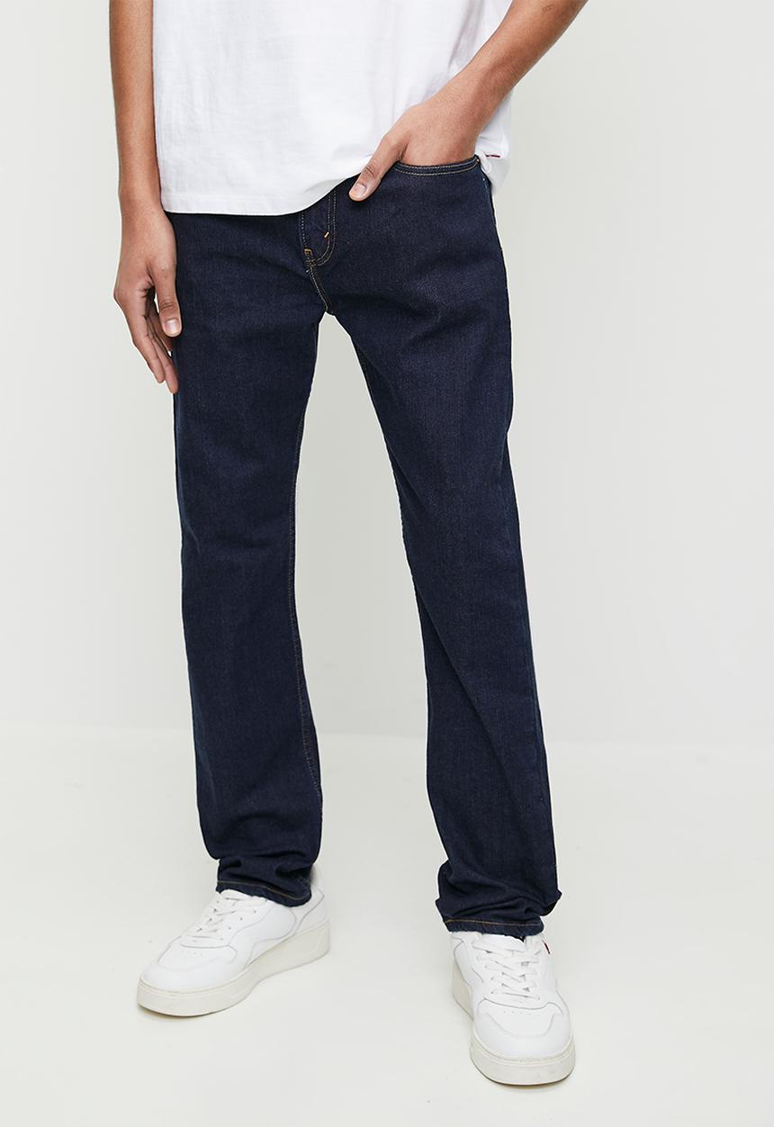 Levis Mens 502 Taper Za Rinsey Jean In Dark Blue