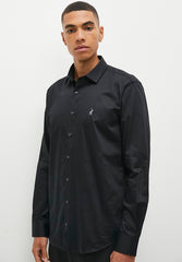 Polo Mens Custom Fit Greig Shirt In Black