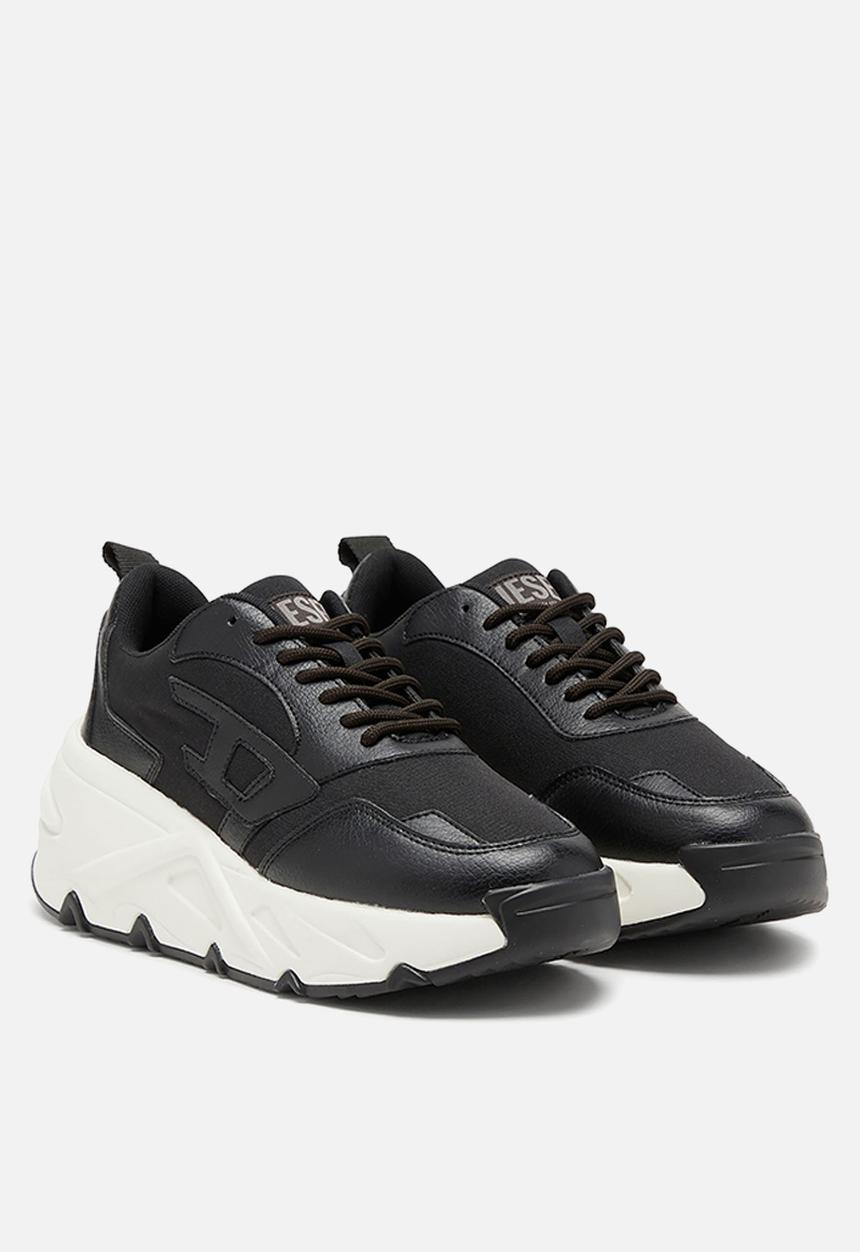 Diesel Womens L Savannah Tulu Sneaker In Black