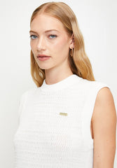 Polo Womens Hannah Knitted Dress In Off White
