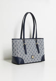 Polo Jacquard Medium Market Tote In Navy
