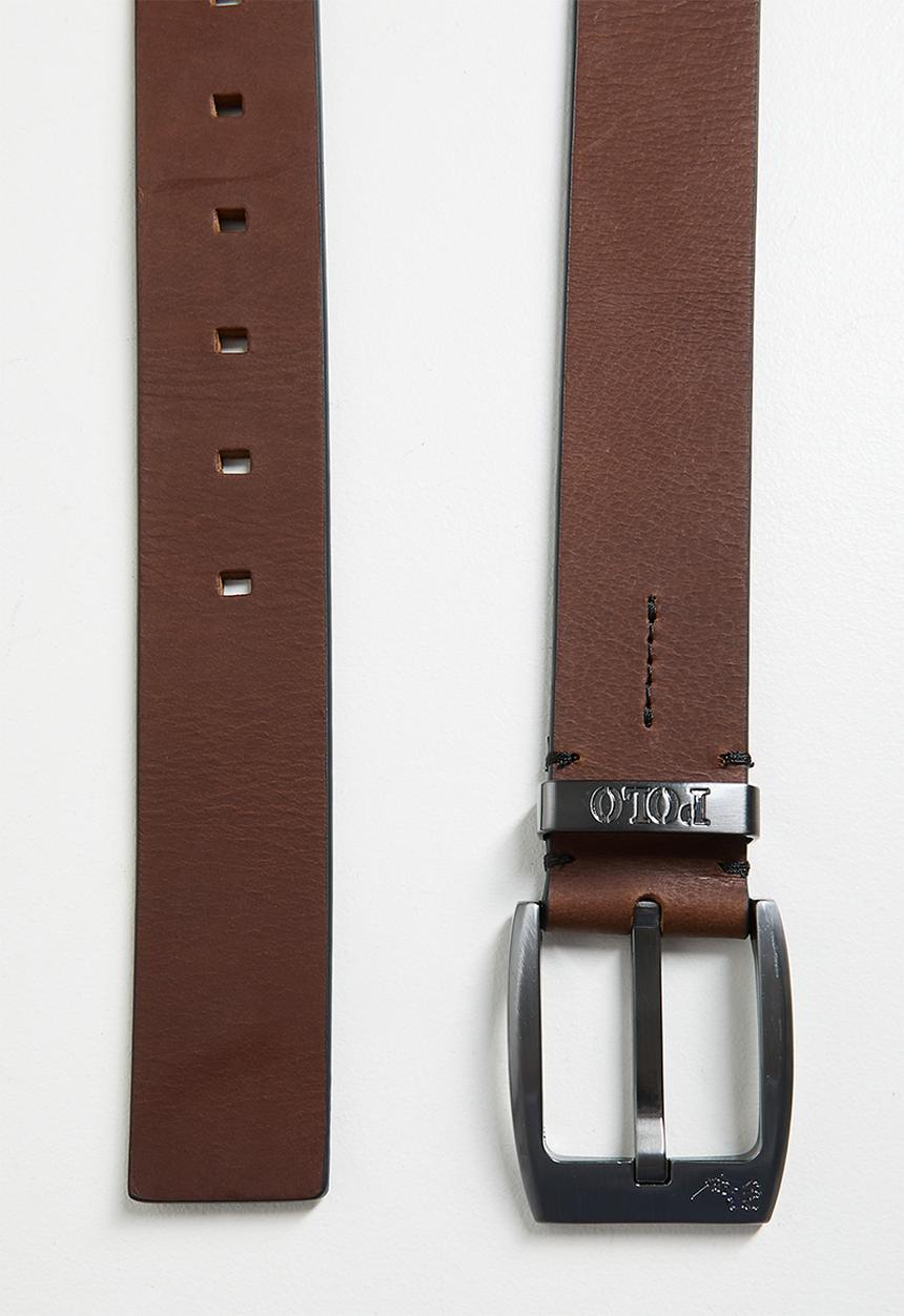 Polo Mens Angelo Belt In Chestnut