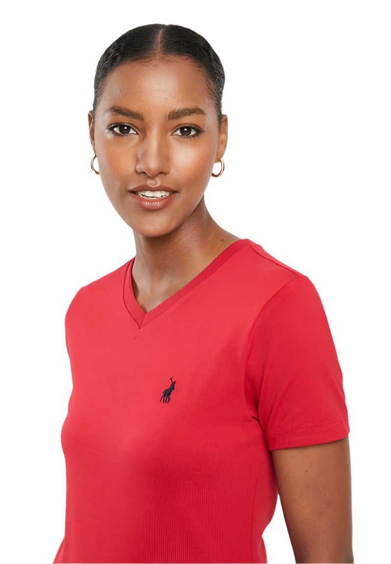 Polo 0048917 Kelly V -Neck T-Shirt  Red