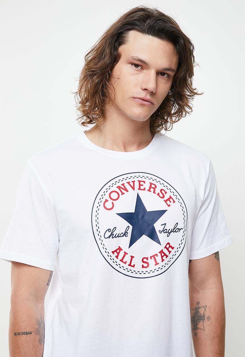 Converse Mens Chuck Patch T-shirt In White
