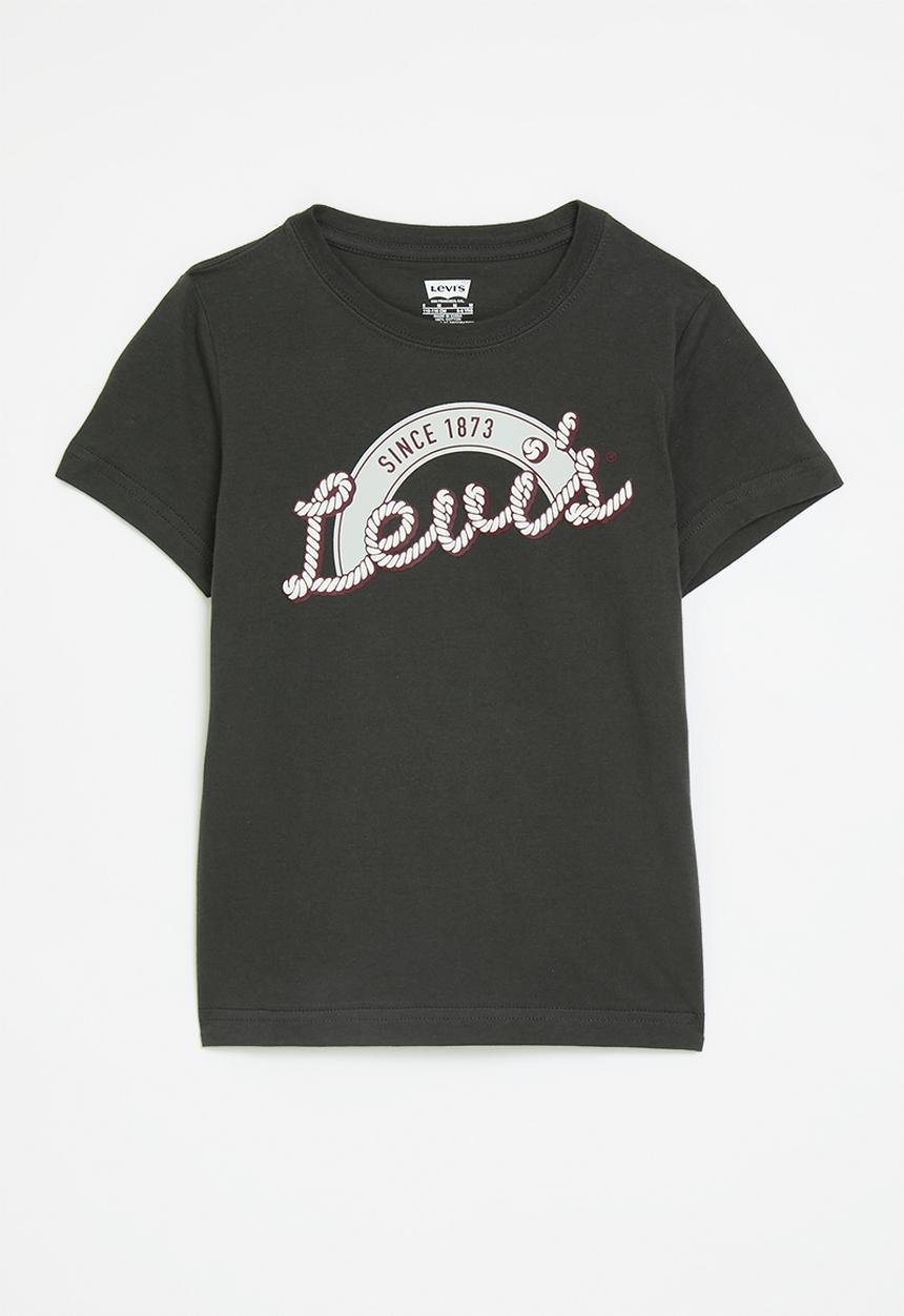 Levis Boys Howdy T-shirt In Pirate Black