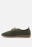 Pierre Cardin Ladies Riviera Shoes In Olive Green