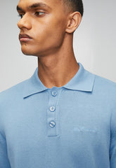 Ben Sherman Knit Sportshirt In Blue