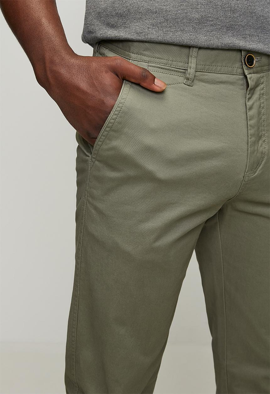 Pringle Mens Jorge Tailored Fit Chino Fatigue