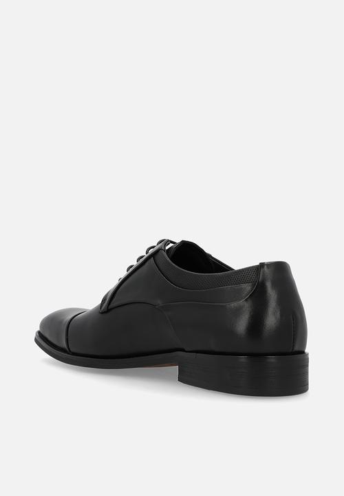 Polo Mens Black Panelled Gibson Lace Up
