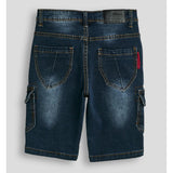 Soviet Boys Mighty Fashion Denim Cargo Short In Indigo
