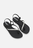 Ipanema Womens Elegant Sandals In Black & Silver